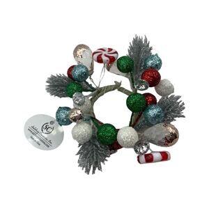 Salzburg Creations Peppermint Dreams 4" Artificial Candle Ring